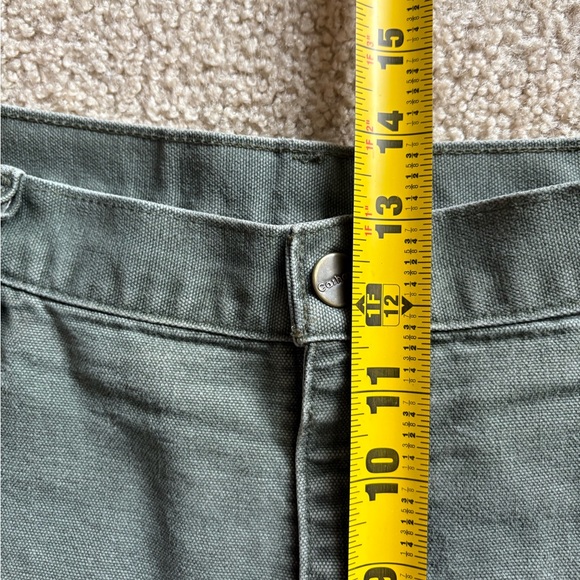 VTG Carhartt B25 Moss Green Carpenter Shorts 34W - Picture 11 of 11